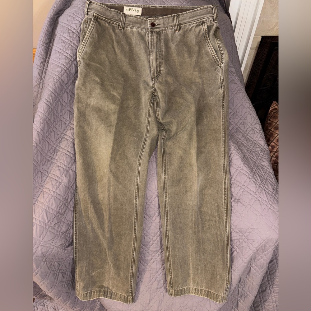 Orvis Men's Olive Chinos size 38x30